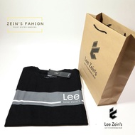 Lee Zein's T-shirt Jet Black Size M - XXL Combed 24s and 30s Short Sleeve Lz.p01