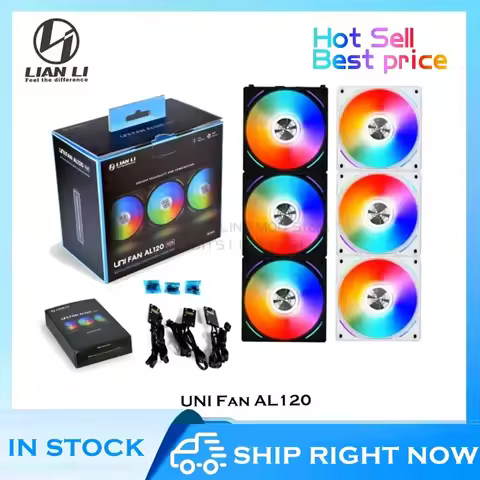 Lian Li UNI Fan AL120 ARGB Cableless Fan Support L-Connect 3 PWM Silent Low Noise High RPM MB SYNC C