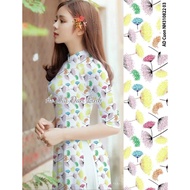 Ao dai with 3D printed colorful wind flowers - Lind's house