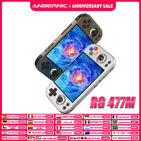 ANBERNIC RG477M Retro Handheld Game Console 4.7-inch LTPS 64 Bit Game Player Dimensity 8300 Online M