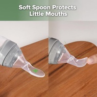 [Haakaa] Silicone Baby Food Dispensing Spoon 4m+ Grey 1 pack Feeding