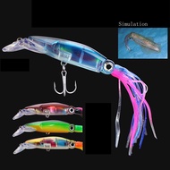 14cm / 5.51 Inches 40g Fishing Lure Simulation Octopus Squid Beard Minnow Artificial Bait Fishing Ta
