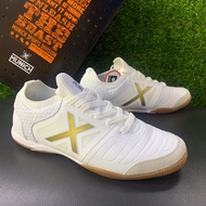 MUNICH TIGA INDOOR 46 (3190046) WHITE-GOLD FUTSAL SHOES | KASUT FUTSAL - 100% ORIGINAL (READY STOCK)