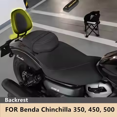 For Benda Chinchilla 350 450 500 Motorcycle Rear Backrest Passenger Seat Back Rest Pad Accessories B