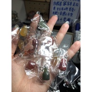 < B24 > Natural Salt Source Agate Carving Bottle Free Buckle