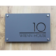 Custom House Number Plate (Acrylic / ACP)