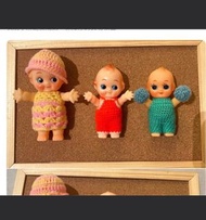 3隻 日本卡通 丘比 Kewpie BB 日本卡通洋娃娃公仔擺設 娃娃