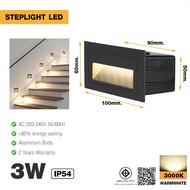 LOCAL789 EILON 3W Step Lamp Warm Light Model Tl-706/BK Black Shop In