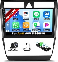 Android 15, 6G+128G 8Core GOHHDL Car Radio for Audi A6 C5 1997-2004 S6 1999-2004 RS6 2002-2006 with 