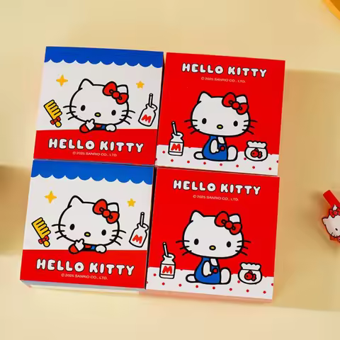250Sheets Genuine Sanrio Hello Kitty Posted It Sticky Notes Pads Memo Notepad Notebook Stationery Po