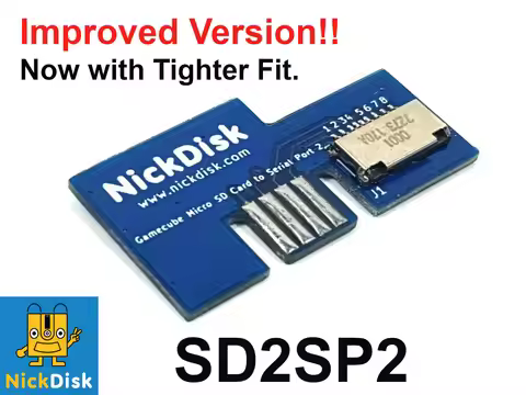 SD2SP2 Micro SD Card Adapter 1.2A SDLoader Mod Compatible with Nin-tendo Game-Cube NGC Serial Port 2