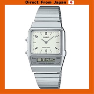 [Direct from Japan] CASIO AQ-800E-7A2 Analog-Digital Watch, Standard Silver/Ivory with Arabic Indexe