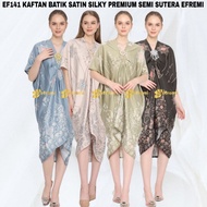Ef141 Women's KAFTAN SILKY PREMIUM SATIN BATIK/SEMI Silk SATIN Brocade MODERN PREMIUM/ MODERN Eid Ul FITRI LEBRAN Kaftancbp