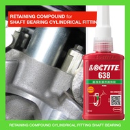 GREEN Loctite 638 HIGH VISCOSITY POLISH CYLINDRICAL FIT BOND SHAFT BEARING PULLEY GEAR RIM MOTOR ENG