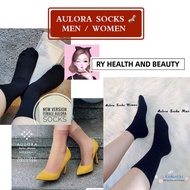 AULORA SOCKS 🧦 [BLACK & BEIGE] READY STOCK SG SELLER
