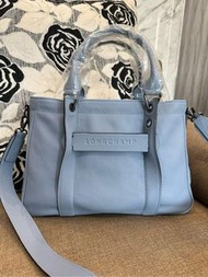 *SHIHNA名牌精品*LONGCHAMP 3D托特包 水藍色