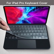 For iPad Pro Keyboard Cover for iPad Pro 12.9 inch 11 inch 2020 2021 TPU Clear Keyboard Cover Transparent Keyboard Protector Waterproof Antifouling Protective Skin for Magic Keyboard