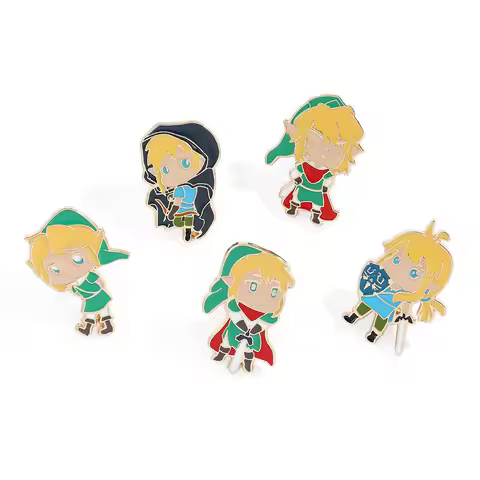Zelda Enamel Pins Anime Zelda Manga Brooches for Women Men Lapel Pins Badges on Backpack Clothes Acc