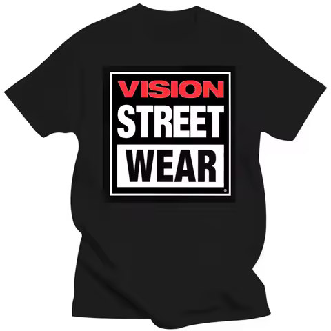 Oversized Men Tees Vision Street Wear Print Short Sleeve All Season Casual Pullover Crewneck Tops Un