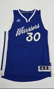 已包邊刺繡 Adidas NBA Warriors 勇士 咖哩 Stephen Curry 2015 Christmas Swingman SW jersey 球衣 波衫 size S