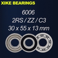 XIKE 6006-2RS 6006ZZ 6006 6006-2RSC3 6006ZZC3 6006C3 Size 30x55x13mm Deep Groove Ball Bearings