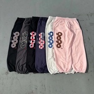 AirRoom 2026SS 9090 OG Logo Sweat Pants Leather Rhinestone National Flag Cotton Long