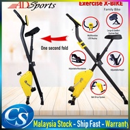 🚲 [Ready Stock] ❤️ ADSports DDS921 Foldable x-bike X Bike Sport GYM Fitness Equipment Exercise Bicycle Basikal Senaman