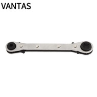 VANTAS 2pcs Ratcheting Refrigeration Wrench, Double Head / Double Ended Reversible Ratchet HVAC Serv