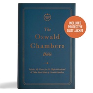 CSB Oswald Chambers Bible Hardbound Blue (Charcoal Cloth over board)