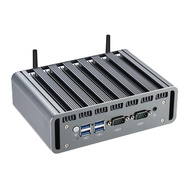 Fanless Mini PC 12th Gen in-tel J6412 Quad-Core NUC Desktop Computer with Win 11 Pro License, 8GB DD