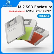 Hagibis 2230 M.2 NVMe SSD Enclosure USB 3.2 Gen 2 to PCI-E M.2 SSD Case 2242 External SSD Floppy Dis