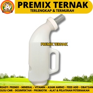 2.5 LITER WHITE COW DOT BOTTLE - 2.5 LITER COW PACIFIER BOTTLE - QUALITY PACIFIER