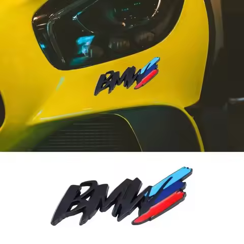 3D Aluminum Car Badge Sticker Body Trunk Decoration Decal Modification Accessories Bmw M Performance