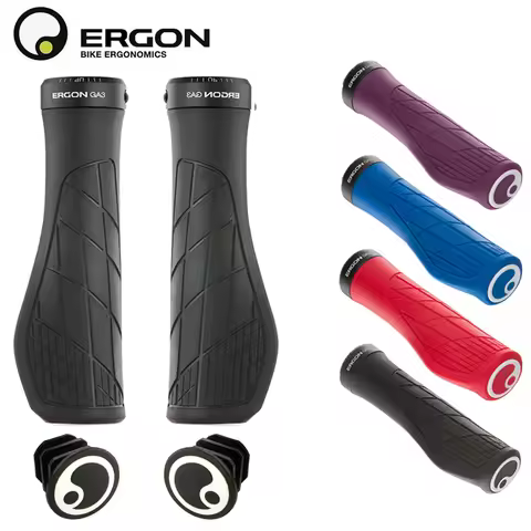 Ergon GA3 Ergonomic All-Mountain Bike Grips Comfort & Wrist Support for MTB Trail Non-Slip Mountain 