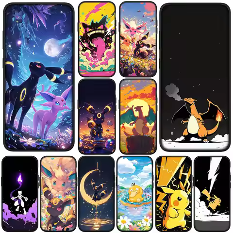 Charmander P-Pikachus P-Pokemons GO Cover for Motorola Moto Edge 50 One 30 Fusion 40 neo Ultra Pro 2