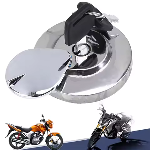 1 Set Motorcycle Aluminum Fuel Gas Cap Tank Cover Lock with 2 Keys For Honda Shadow Spirit VT750 DC 