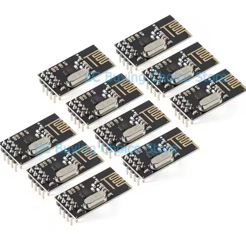 1-10PCS NRF24L01 2.4GHz 2Mbits Wireless Data Transmission RF Transceiver Module Board 1.9-3.6V For A