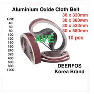 *Ada Stock* Sanding Belt 10pcs  30 x 330mm/ 533mm/ 380mm / 580mm Pneumatic Air Sander Sand