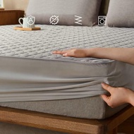 ☒✙ Anti-Dust Mite Anti-Bacteria High Quality Queen/King Size Mattress Protector Elastic Fitted Bedsheet Mattress Cover