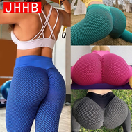 ผู้หญิงเลกกิ้งเอวสูง Seamless Sport เลกกิ้งออกกำลังกาย Ruched Butt ยก Textured Tights กางเกง