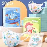 【0-3Yo 】50pcs Baby 3d Mask Infant/child Masks Baby Shark 3d Kids Mask Infant Face Mask Cartoon Toddler 3d Mask