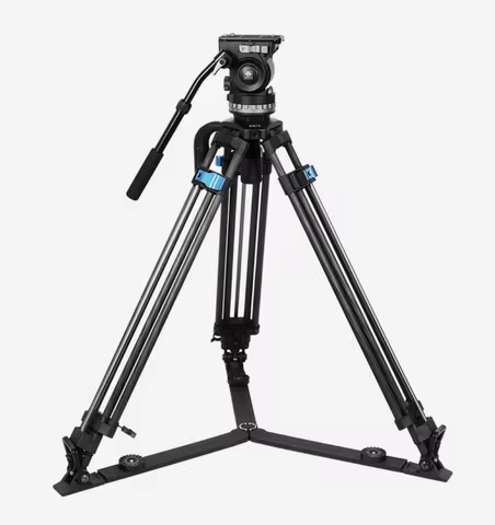 sirui SQ75 Rapid System Heavy Duty Carbon Fiber Video Tripod Kit With VHS-10 Professional Fluid Head