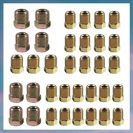 35 PCS Brake Line Fittings Kit for 3/16 Inch (19 Fittings) and 1/4 Inch (16 Fittings)for Inverted Fl