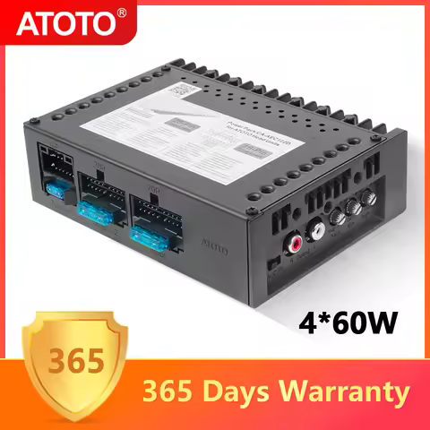 ATOTO Car Audio Amplifier Class D TI TPA3221 4 Channel 2/4 Ohm 108dB SNR Low Distortion Automotive R