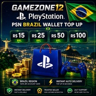 PlayStation PSN Brazil Wallet Top Up | BRL Gift Card | PS4 PS5 Brazil Region | Instant Delivery
