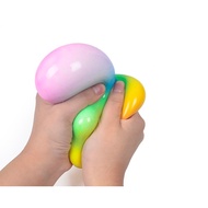 Rainbow Stress Balls Rainbow Colorful Foam PU Squeeze Squishy Balls Toys Stress Relief Toys