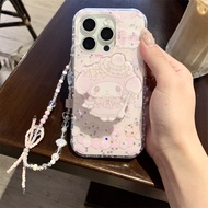 Glitter XINGX Cake Melody Chain Suitable for Iphone16 Apple 15promax/14/13 Phone Case Female G0q2