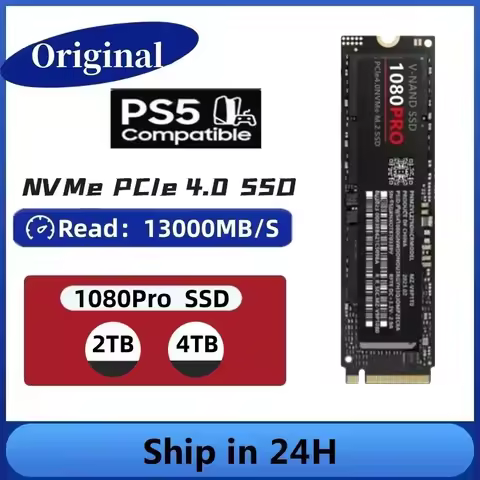 M.2 NGFF 1080 PRO NVMe PCIe 4.0 Gaming SSD High Speed Internal Storage Drive For PS5 Desktop Laptop 