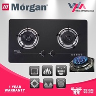 MORGAN 2 BURNER OPTIFLEX GLASS HOB MBH-622 (Adjustable Size)(Suite most size)