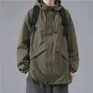 Trail Echo  Men's jacket  Hooded fashion trend temperament zipper solid color jacket